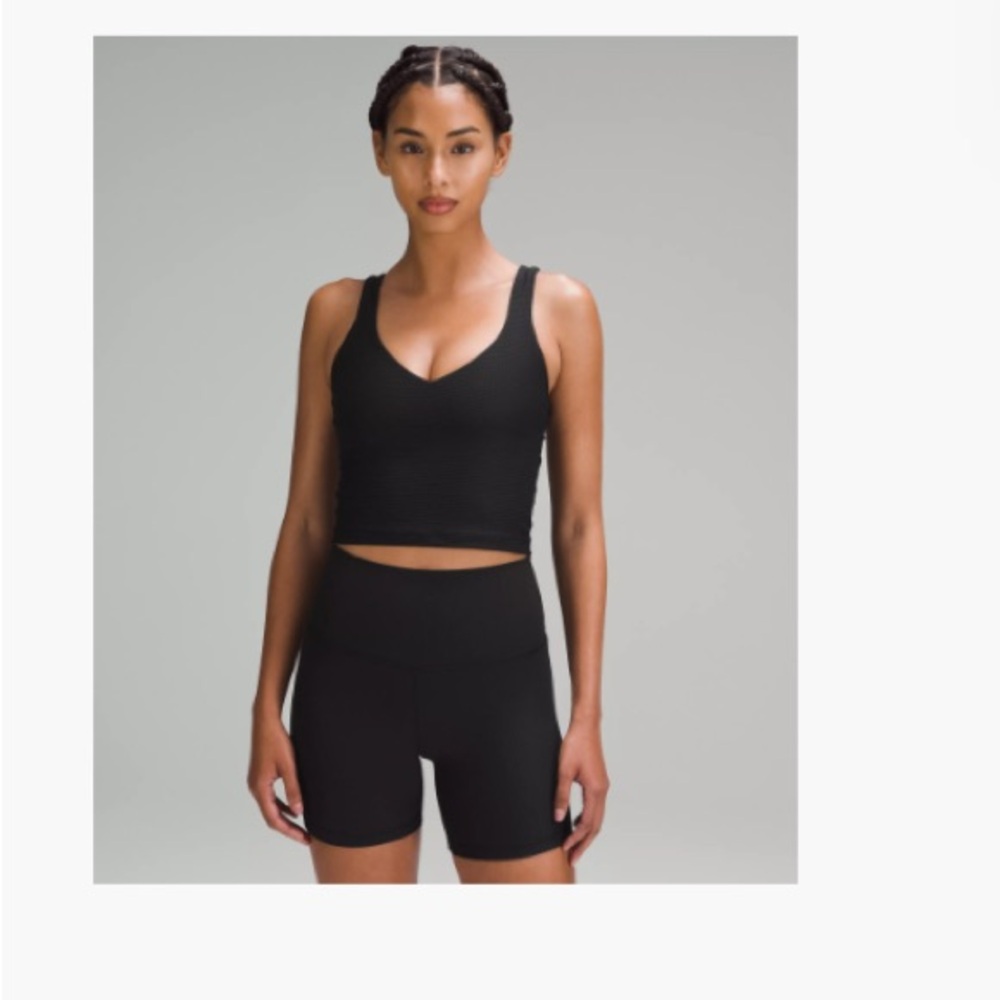 Scoop Neck Yoga Tank Grid Texture